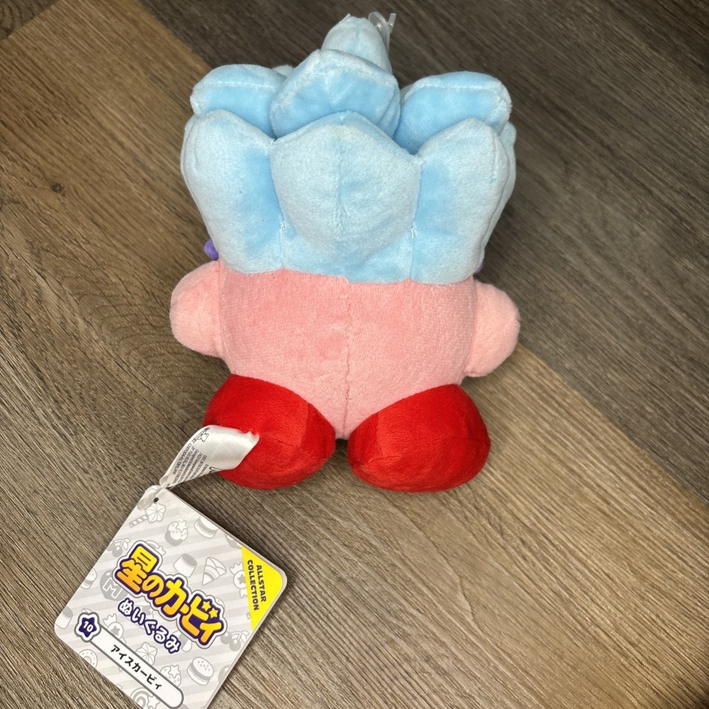 Star Kirby ALL STAR COLLECTION Ice Kirby Stuffed Toy 14cm Plush Doll New Japan - Picture 3 of 10